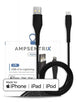 Ampsentrix Braided USB-A to Lightning Cable - 3C Easy Markham