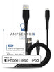 Ampsentrix Braided USB-A to Lightning Cable - 3C Easy Markham