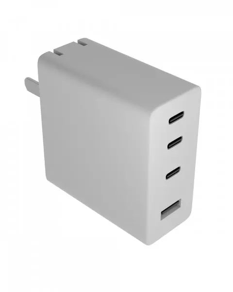 Ampsentrix QC+PD+PPS GaN 100W Power Adapter (USB-C Output x3 USB-A Output x1) - 3C Easy Markham