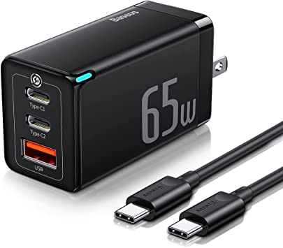 Baseus 65W QC+PD+PPS GaN Fast Charger w/ USB-C to C cable - 3C Easy Markham
