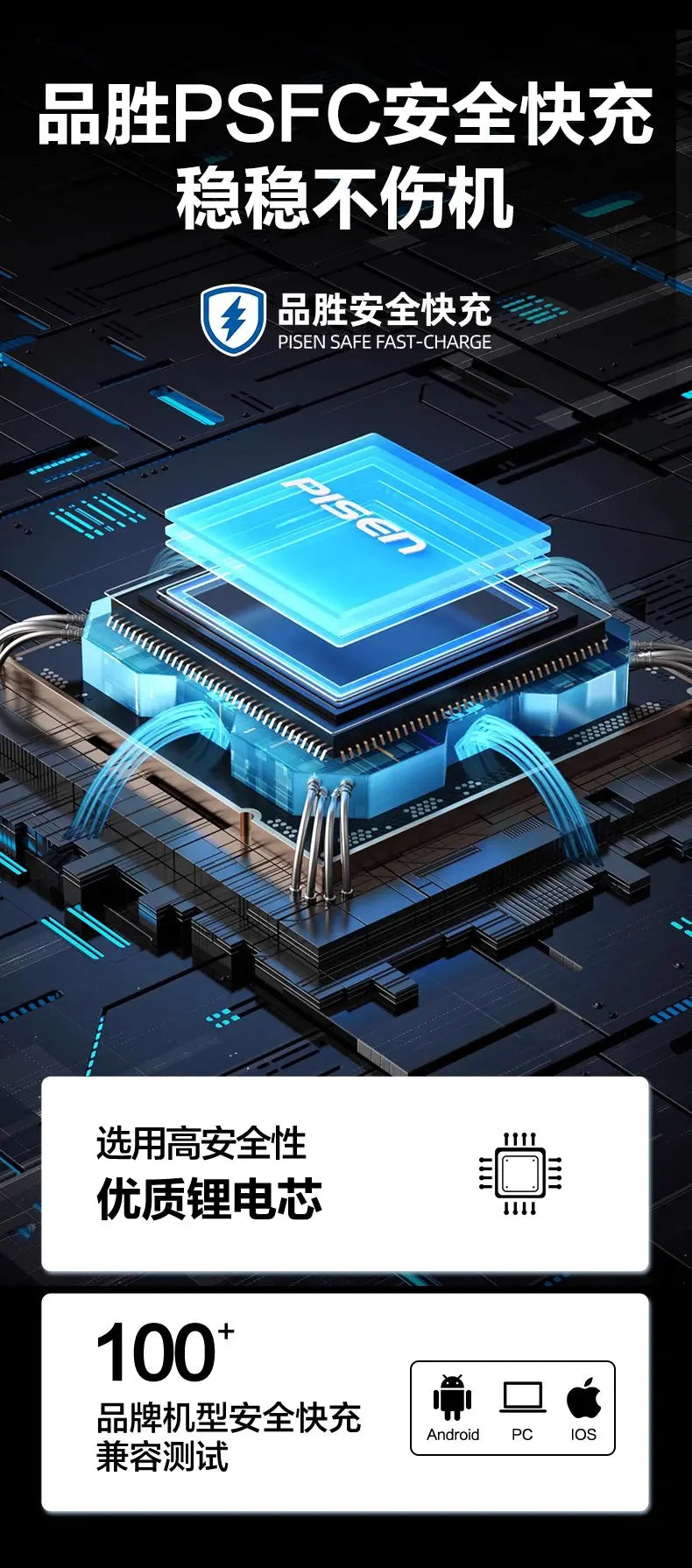 Pisen 20,000mAh + 30 Watts SPC+PD+PPS Output Powerbank - 3C Easy Markham